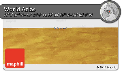 Physical Panoramic Map of the Area around 75° 12' 23" N, 55° 10' 29" W