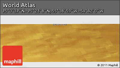 Physical Panoramic Map of the Area around 75° 12' 23" N, 55° 10' 29" W