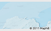 Political 3D Map of the area around 75° 12' 23" N, 56° 10' 29" E