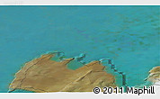 Satellite 3D Map of the area around 75° 12' 23" N, 56° 10' 29" E