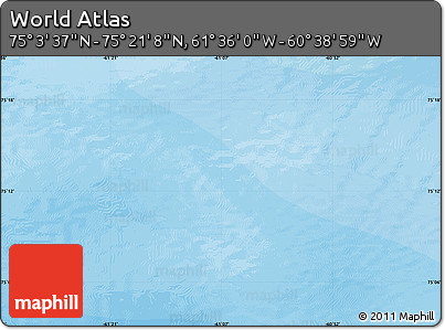 Political Map of the Area around 75° 12' 23" N, 61° 7' 30" W