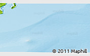 Physical 3D Map of the area around 75° 12' 23" N, 62° 7' 30" E