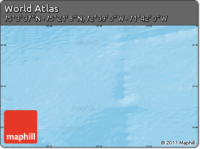 Physical Map of the Area around 75° 12' 23" N, 72° 10' 30" W