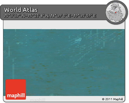 Satellite 3D Map of the Area around 75° 12' 23" N, 79° 7' 30" E