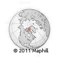 Outline Map of the Area around 75° 12' 23" N, 80° 40' 30" W, rectangular outline
