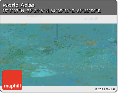 Satellite 3D Map of the Area around 75° 12' 23" N, 85° 4' 29" E
