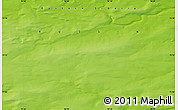 Physical Map of the area around 75° 12' 23" N, 96° 7' 30" E