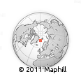 Outline Map of the Area around 75° 28' 0" N, 0° 46' 30" W, rectangular outline