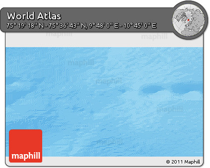 Physical 3D Map of the Area around 75° 28' 0" N, 10° 16' 30" E