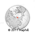 Outline Map of the Area around 75° 28' 0" N, 117° 22' 30" E, rectangular outline