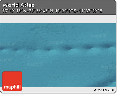 Satellite 3D Map of the Area around 75° 28' 0" N, 11° 7' 30" E