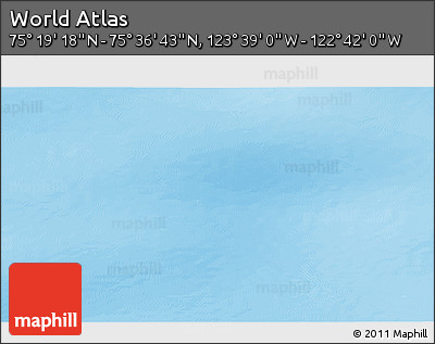Physical 3D Map of the Area around 75° 28' 0" N, 123° 10' 30" W