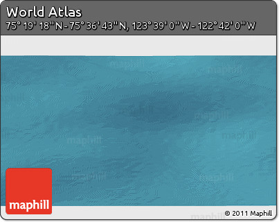 Satellite 3D Map of the Area around 75° 28' 0" N, 123° 10' 30" W