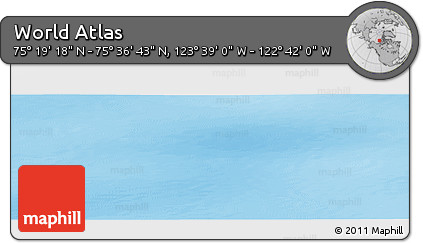 Physical Panoramic Map of the Area around 75° 28' 0" N, 123° 10' 30" W
