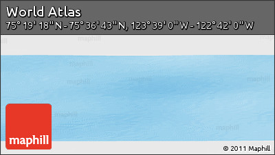 Physical Panoramic Map of the Area around 75° 28' 0" N, 123° 10' 30" W