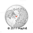 Outline Map of the Area around 75° 28' 0" N, 1° 37' 30" W, rectangular outline