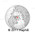Outline Map of the Area around 75° 28' 0" N, 56° 1' 29" W, rectangular outline