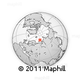 Outline Map of the Area around 75° 28' 0" N, 61° 16' 29" E, rectangular outline