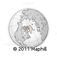 Outline Map of the Area around 75° 28' 0" N, 61° 58' 30" W, rectangular outline