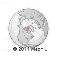 Outline Map of the Area around 75° 28' 0" N, 78° 7' 30" W, rectangular outline