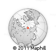 Outline Map of the Area around 75° 43' 32" N, 108° 52' 30" E, rectangular outline