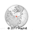 Outline Map of the Area around 75° 43' 32" N, 111° 25' 30" E, rectangular outline