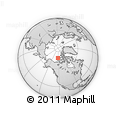 Outline Map of the Area around 75° 43' 32" N, 122° 19' 29" W, rectangular outline