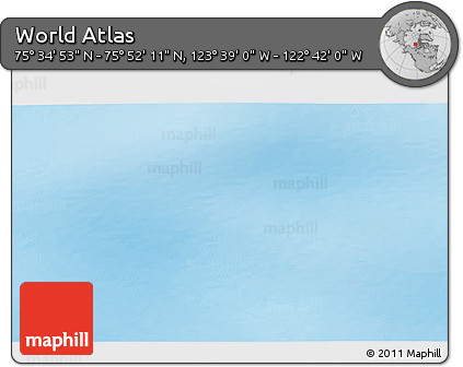 Physical 3D Map of the Area around 75° 43' 32" N, 123° 10' 30" W