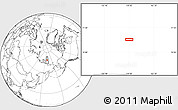 Blank Location Map of the area around 75° 43' 32" N, 159° 1' 30" E