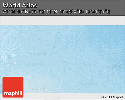 Physical 3D Map of the Area around 75° 43' 32" N, 16° 13' 30" E
