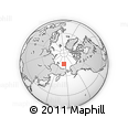 Outline Map of the Area around 75° 43' 32" N, 173° 28' 29" E, rectangular outline