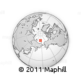Outline Map of the Area around 75° 43' 32" N, 175° 10' 30" E, rectangular outline