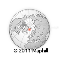 Outline Map of the Area around 75° 43' 32" N, 2° 28' 30" W, rectangular outline
