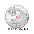 Outline Map of the Area around 75° 43' 32" N, 38° 19' 30" E, rectangular outline
