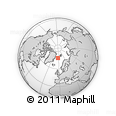 Outline Map of the Area around 75° 43' 32" N, 3° 19' 30" W, rectangular outline