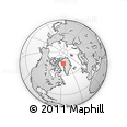 Outline Map of the Area around 75° 43' 32" N, 56° 1' 29" W, rectangular outline