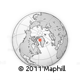 Outline Map of the Area around 75° 43' 32" N, 56° 52' 30" W, rectangular outline