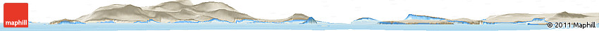 Shaded Relief Horizon Map of the Area around 75° 43' 32" N, 59° 25' 29" W Shaded Relief Horizon Map of the Area around 75° 43' 32" N, 59° 25' 29" W