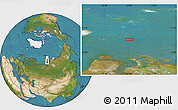 Satellite Location Map of the area around 75° 43' 32" N, 74° 1' 30" E