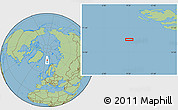 Savanna Style Location Map of the area around 75° 43' 32" N, 9° 25' 30" E