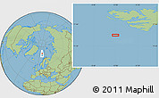 Savanna Style Location Map of the area around 75° 58' 58" N, 11° 58' 29" E