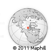 Outline Map of the Area around 75° 58' 58" N, 120° 37' 30" W, rectangular outline