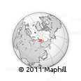 Outline Map of the Area around 75° 58' 58" N, 123° 19' 29" E, rectangular outline