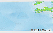 Political 3D Map of the area around 75° 58' 58" N, 123° 10' 30" W