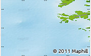 Physical Map of the area around 75° 58' 58" N, 123° 10' 30" W