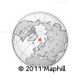 Outline Map of the Area around 75° 58' 58" N, 15° 22' 30" E, rectangular outline