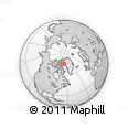 Outline Map of the Area around 75° 58' 58" N, 65° 22' 30" W, rectangular outline