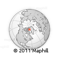 Outline Map of the Area around 75° 58' 58" N, 67° 55' 30" W, rectangular outline