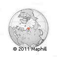 Outline Map of the Area around 75° 58' 58" N, 74° 52' 30" E, rectangular outline