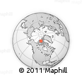 Outline Map of the Area around 76° 14' 18" N, 101° 4' 29" W, rectangular outline